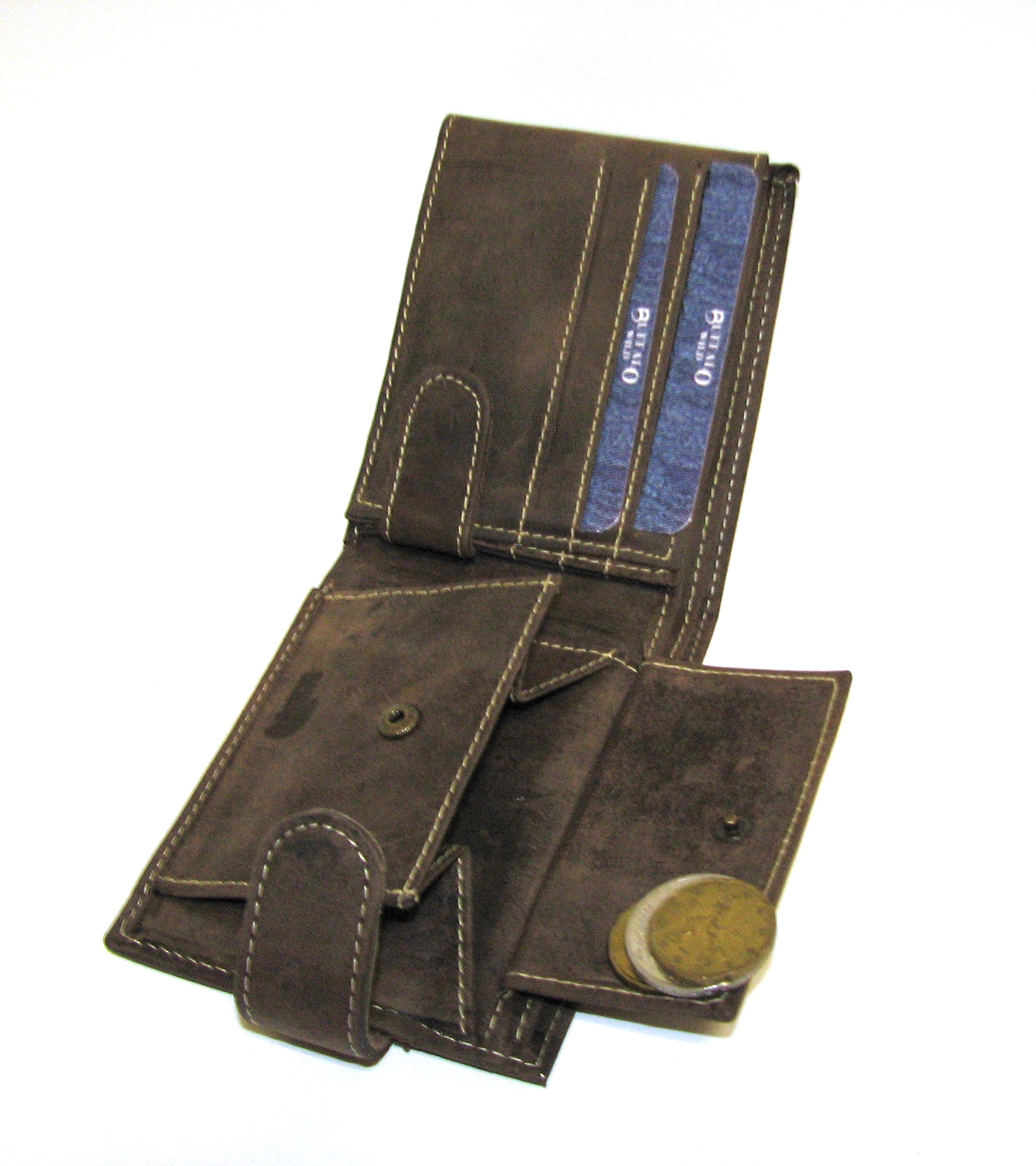 Кошелек мужской Buffalo Wild RM-05L-HBW BROWN Кошелек мужской Buffalo Wild RM-05L-HBW BROWN